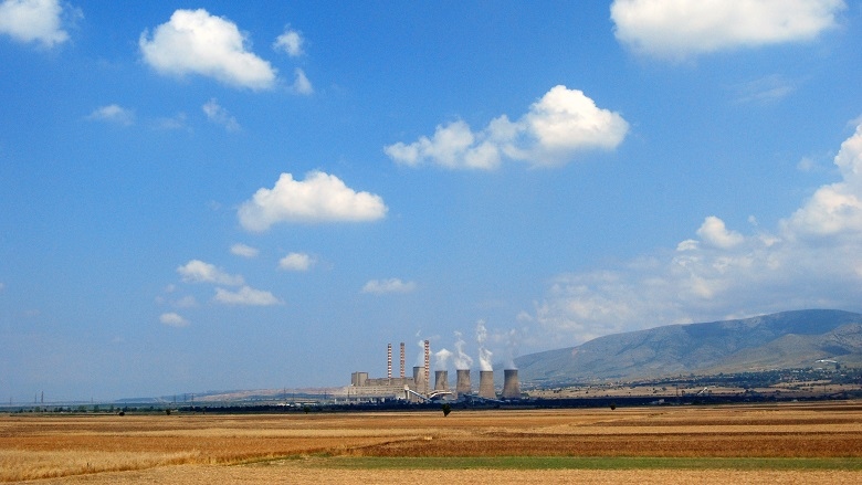 Electric power plant near Kozani in Western Macedonia